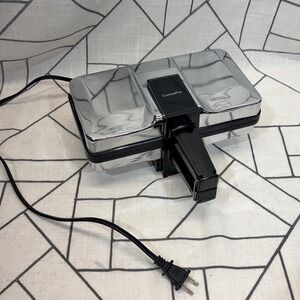 CucinaPro‎ Pizzelle Baker 220-05NS TSK-242P Polished Chrome Non-Stick Press 750W